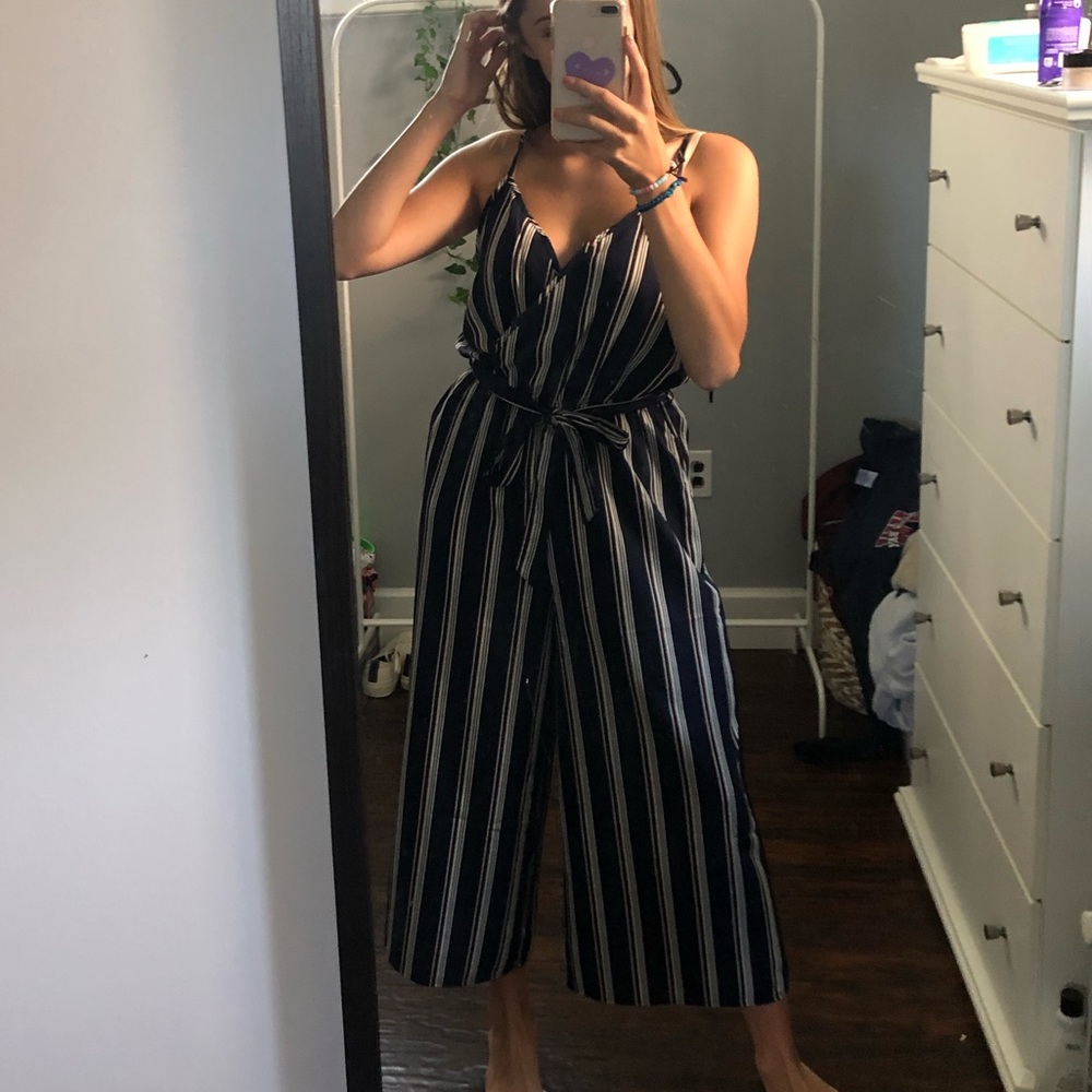 💫Host Pick💫Flare Leg Striped Jumpsuit